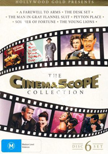 Cinemascope Collection | A Farewell to Arms / Desk Set / The Man in the Gray Flannel Suit / Peyton Place / Soldier of Fortune / The Young Lions  |   DVD